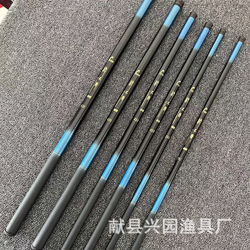 Cross-border fishing continuous fishing rod hand Rod stream fishing rod beginner fishing rod fishing rod thread fiberglass hand Rod stream fishing rod
