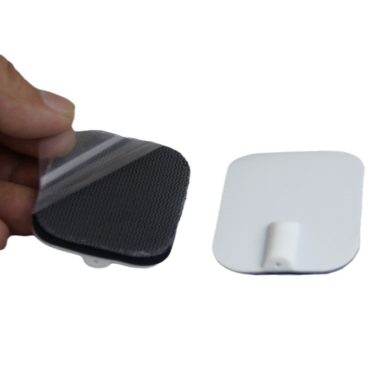 Factory sales medium and low high frequency physiotherapy instrument massager neck protector silicone adhesive integrated 4*6 silicone electrode piece