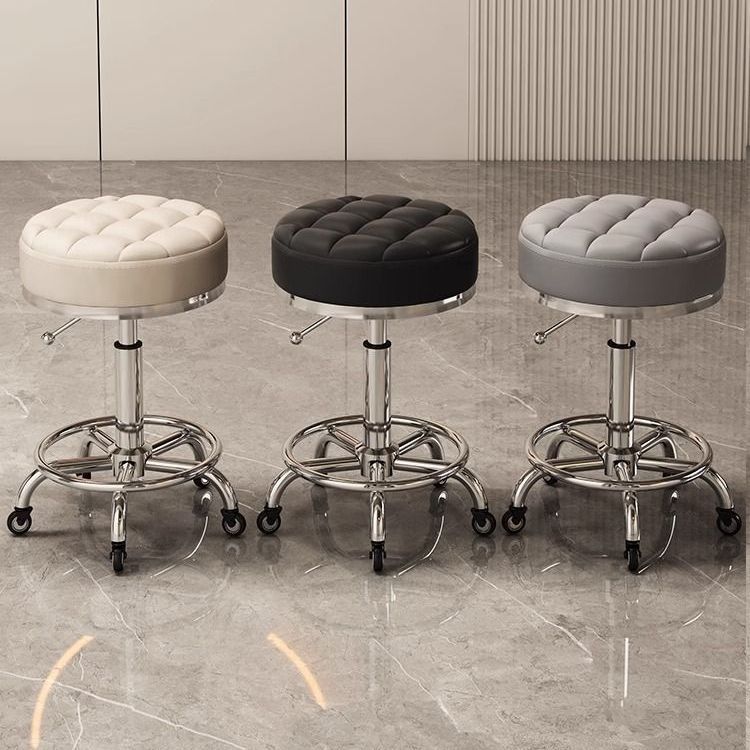 Складной вращающийся стул для салона красоты, домашний, регулируемый, круглый, большой рабочий стул для парикмахерской, специальное вращающееся кресло для салона