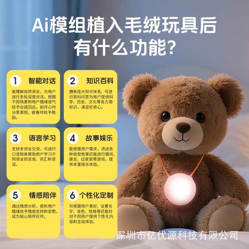 Bean Bag Ai Bubble DIY Intelligent Dialogue Early Education Toy Universal Module Chip Companion Assistant Children's Day Birthday Gift