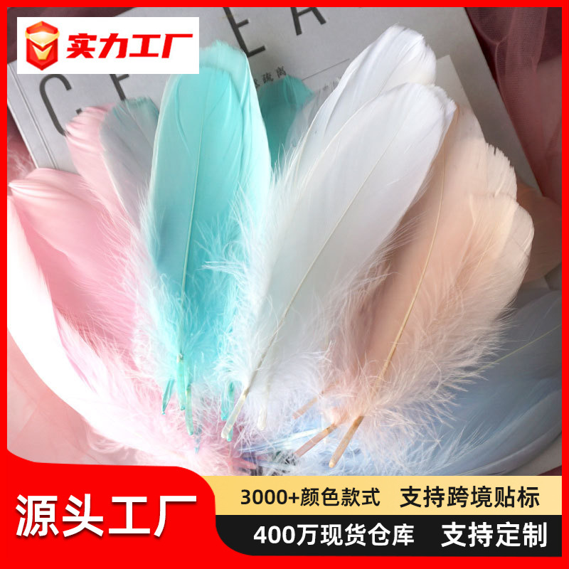 Мягкие гусиные перья, большие для декора стен, ловцы снов, крылья, материалы для ручной работы, цветные кошачьи палочки, смешные перья