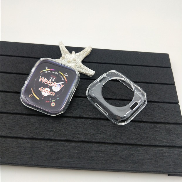 For iWatch 45678 generation TPU half watch case apple watch 8 apple case