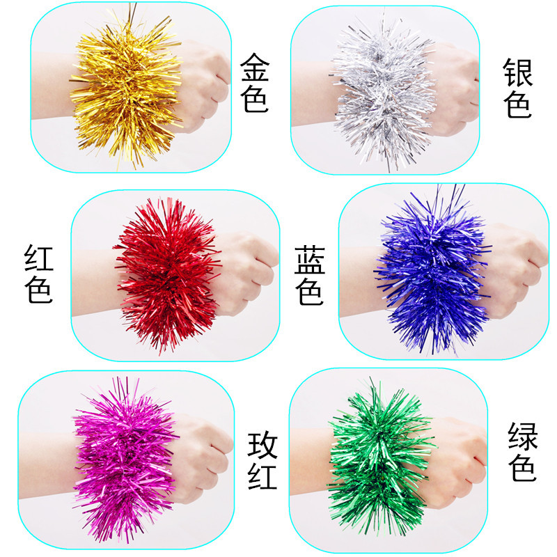 Children's Dance Hand Flower Props June 1 Kindergarten Cheerleading Children's Performance Dance Wrist Flower Games Bracelet