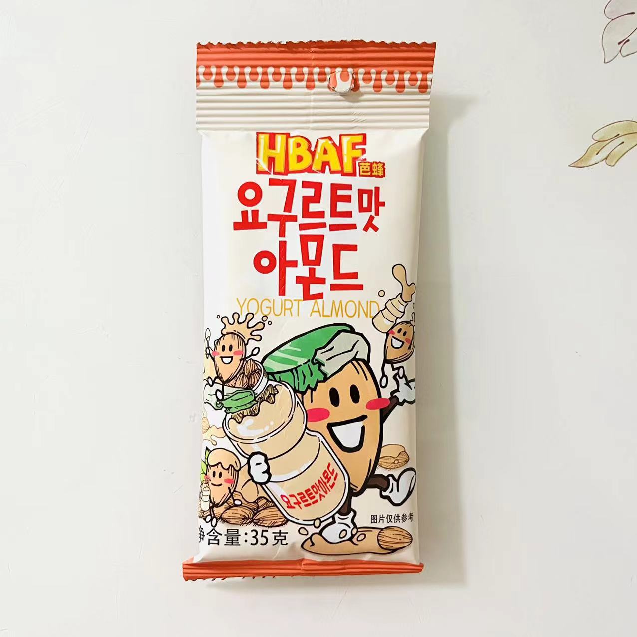 HBAF Almond Honey Butter Almond 35g Korean Imported Snacks Nut Farm