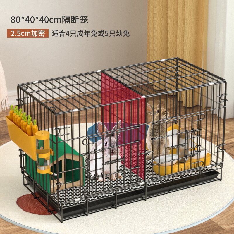 Rabbit Cage for Home Indoor Special Large Guinea Pig Guinea Pig Pastoral Golden Flower Rat Cage Automatic Feces Cleaning Pet Rabbit Nest