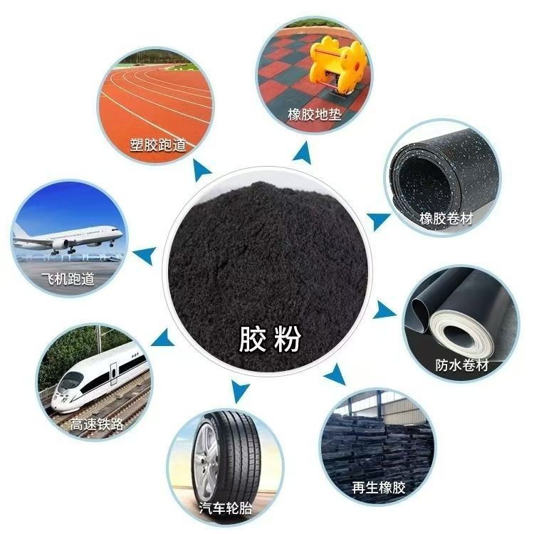 Wholesale Self-Replenishing Rubber Powder Tire Crumb Playground Track Lawn Filling Rubber Granules