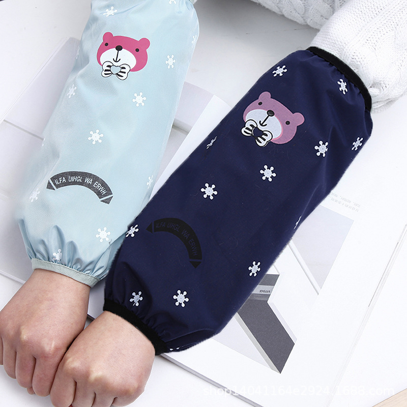 Douyin's Popular Waterproof and Oil-Proof Sleeves 2023 New Autumn and Winter Kitchen Sleeves Wholesale Supports Dropshipping