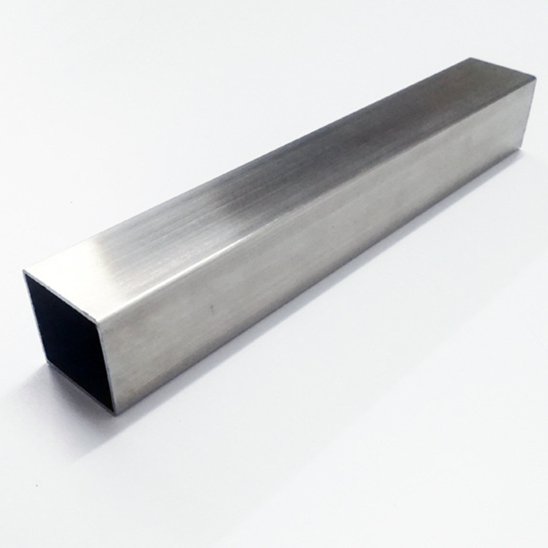 304/316L Stainless Steel Thick Wall Square Bright Stainless Steel Square Tube Brushed Decorative Round Tube in Stock