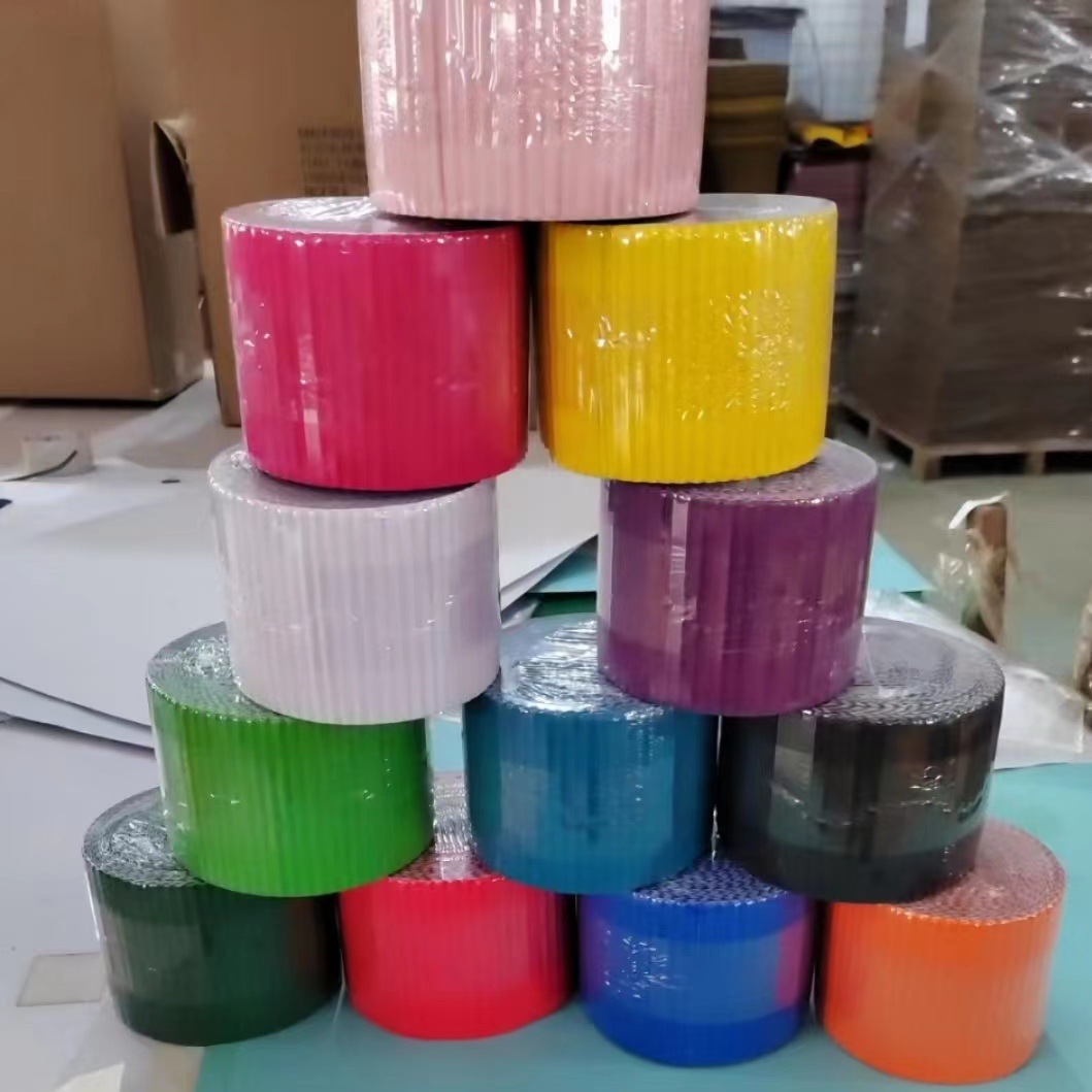Kindergarten Art Puzzle reeducation through labor intelligence development DIY color corrugated paper headdress paper decorative paper color roll paper