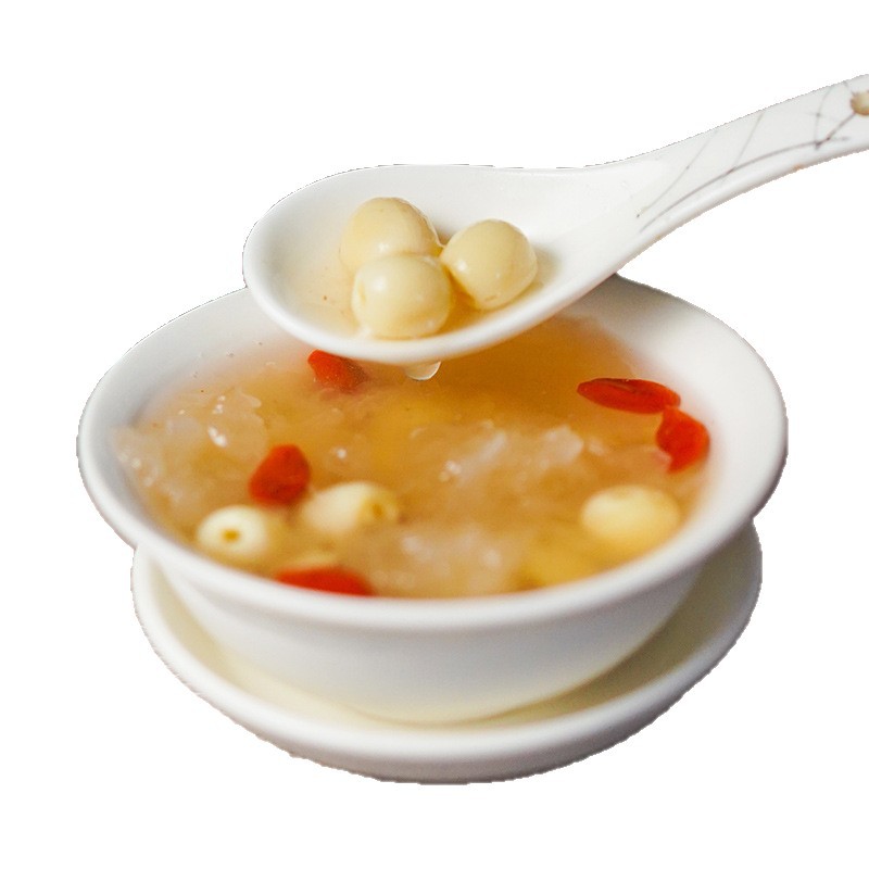 【Hua Gui】Hua Gui Peeled Lotus Seeds 120G/Bag, Farm-Selected Coreless White Lotus Seeds, Dried Lotus Seeds for Soup
