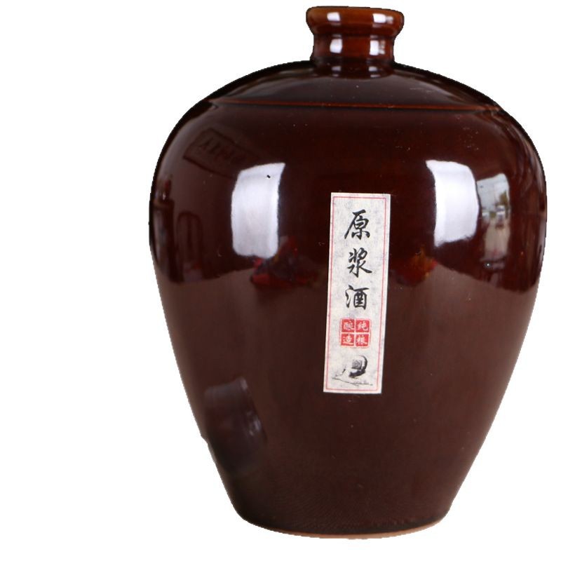 Earth pottery wine jar vintage wine jar vintage wine bottle white wine bottle yellow wine bottle 1kg 2kg 3kg 5kg ceramic empty wine bottle