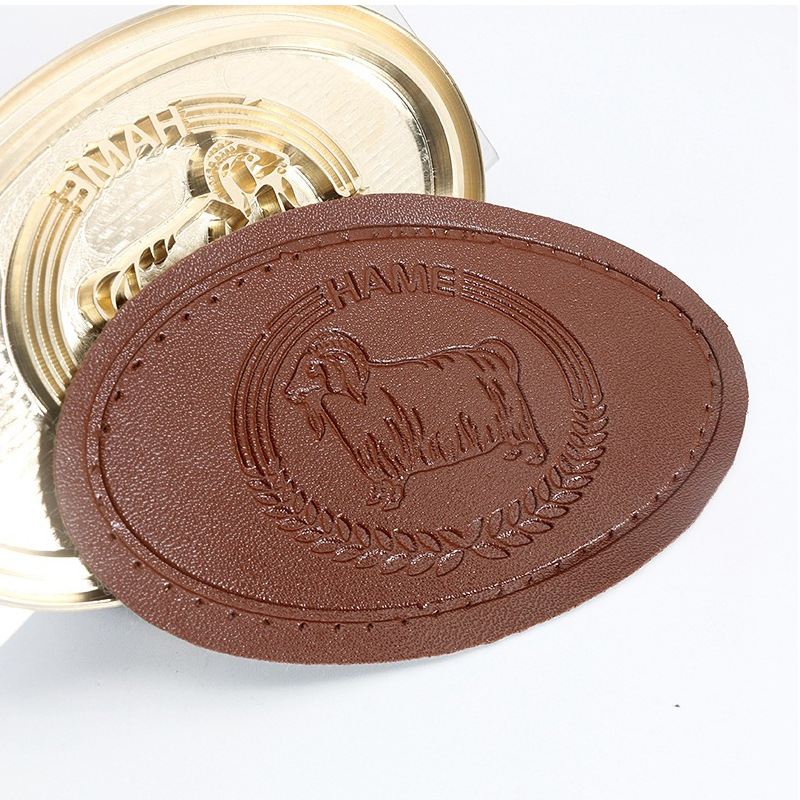 Copper mold LOGO red envelope flat gilding plate embossing leather tea seal stamping mold embossing film embossed copper printing mold