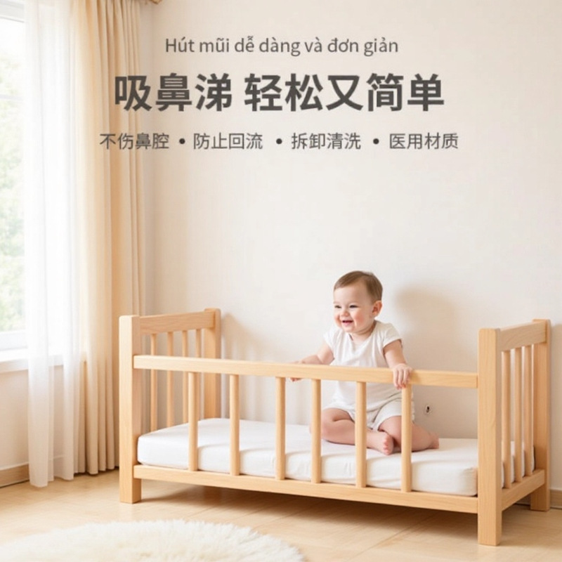 Cross-Border Source Factory Infant and Toddler Nasal Wash and Nasal Mucus Suction Baby and Children's Nasal Congestion Hand-Pulled Nasal Clearing Artifact