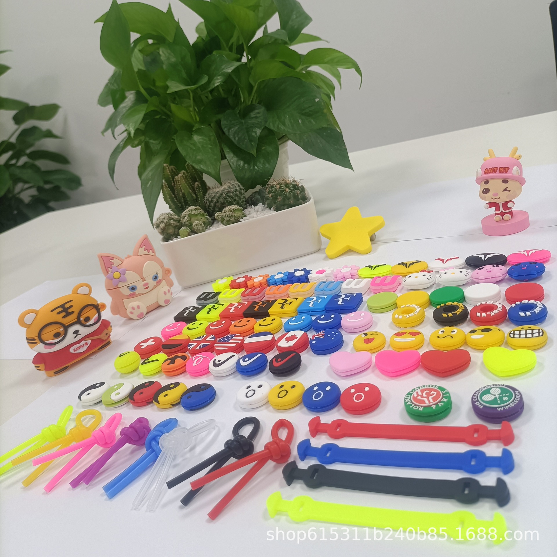 Силиконовый теннисный ракетный амортизатор, амортизатор ударов, разнообразные стили, смешанная партия, оптовая продажа с фабрики