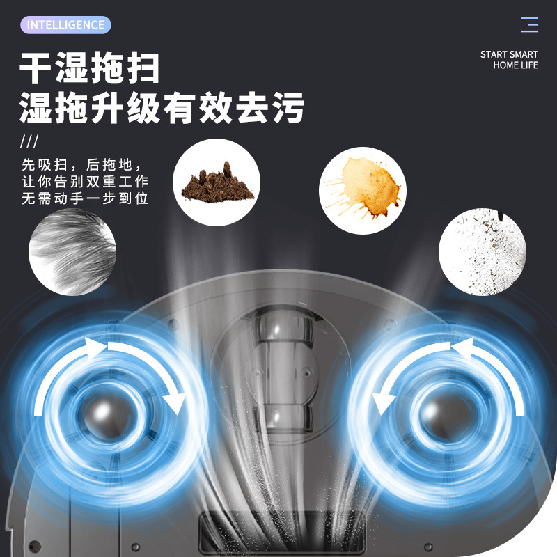 Cross-Border Sweeping Robot for Home Use, Integrated Sweeping and Mopping Vacuum Cleaner, Small Household Appliance Gift Wholesale Electric