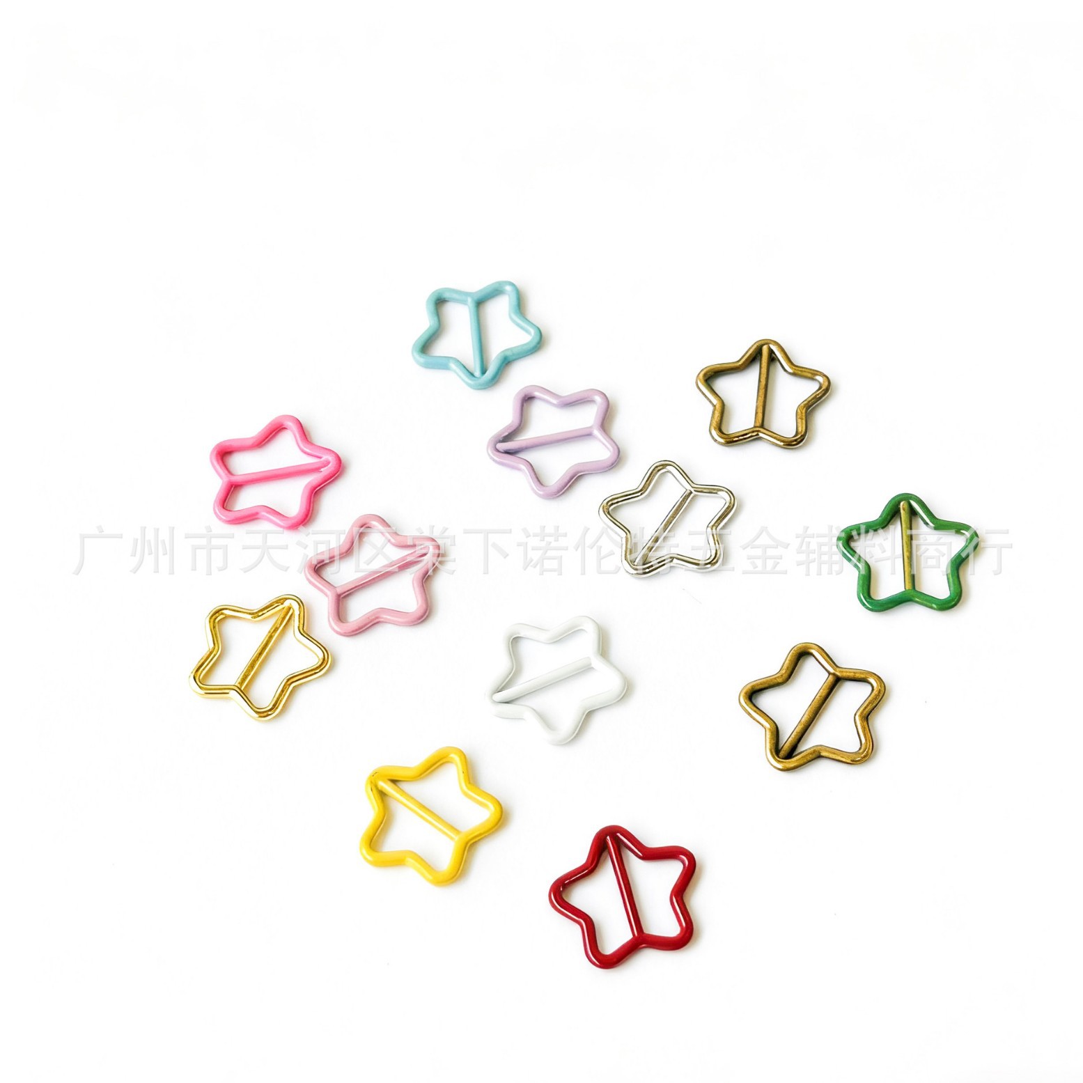 6mm Mini Star Buckle for Cotton Dolls, Belt Buckle, Five-Pointed Star Buckle, Strap Buckle, 6-Point Baby Clothes Accessories