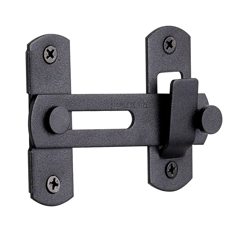Stainless Steel Door Buckle Household Door Barn Door Latch Pet Cage Door Lock 90 Degree Buckle Sliding Door Right Angle Anti-Theft Lock