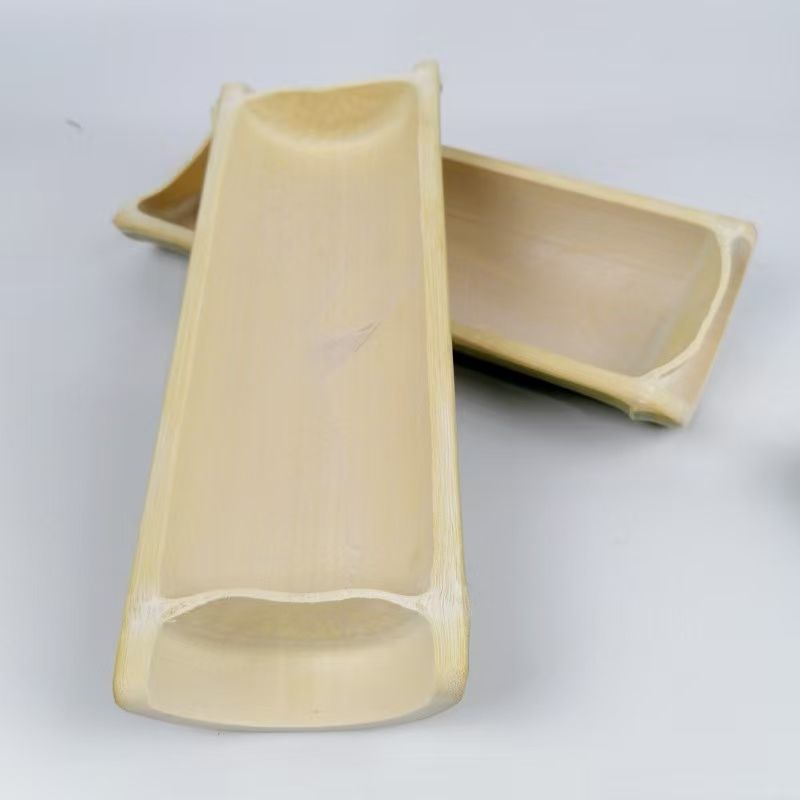 Original Ecological Barbecue Bamboo Wooden Dinner Plate, Fruit Plate, Dried Fruit Plate, Tea Ceremony Bread Snack Plate, Personalized Farmhouse Dish