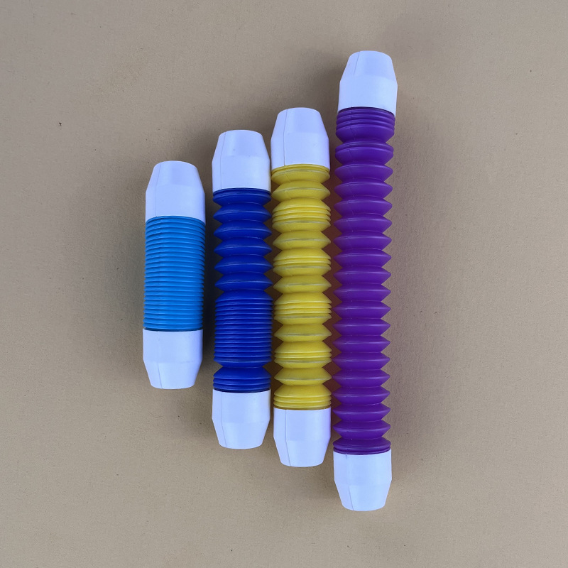 Cross-Border Retractable Magnetic Stick, Versatile Twist Music, Children's Concentration Training, Decompression Magnetic Stick, Educational Building Block Toys