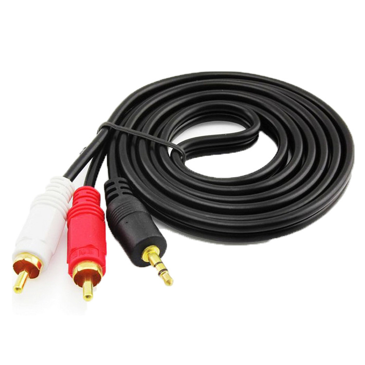 Аудиокабель 3.5мм к RCA, половина, кабель для компьютера, AV кабель для дома и офиса