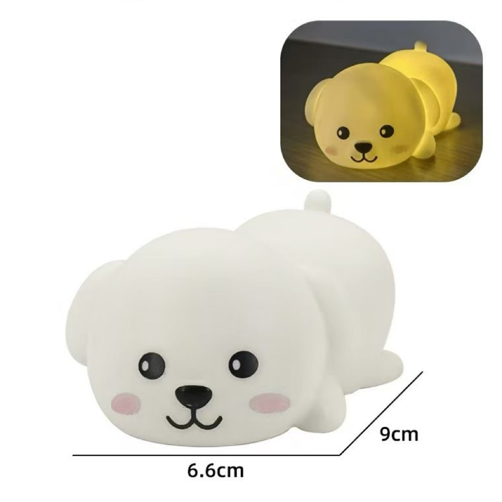 Vinyl Lying Cartoon Doll Night Light Desktop Decoration Ornaments with Lights Children's Gift Ornaments Wholesale Stalls