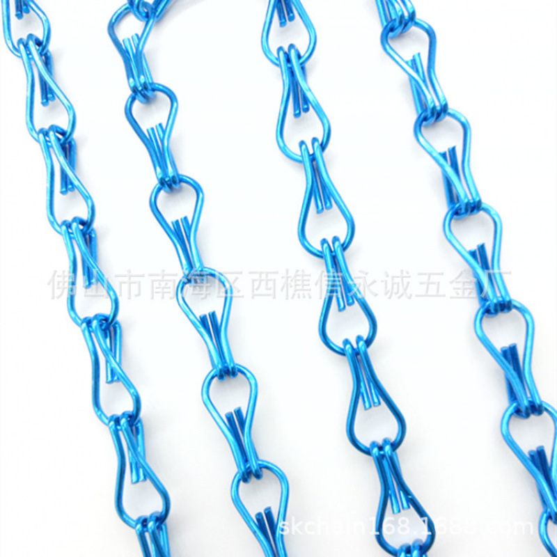 Double Hook Chain Metal Mosquito Curtain Aluminum Double Hook Chain Door and Window Curtain Anodized Color