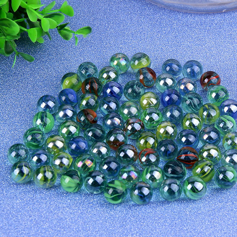 14mm glass ball game machine special marbles 25mm rolling ball fish tank vase decorative beads color