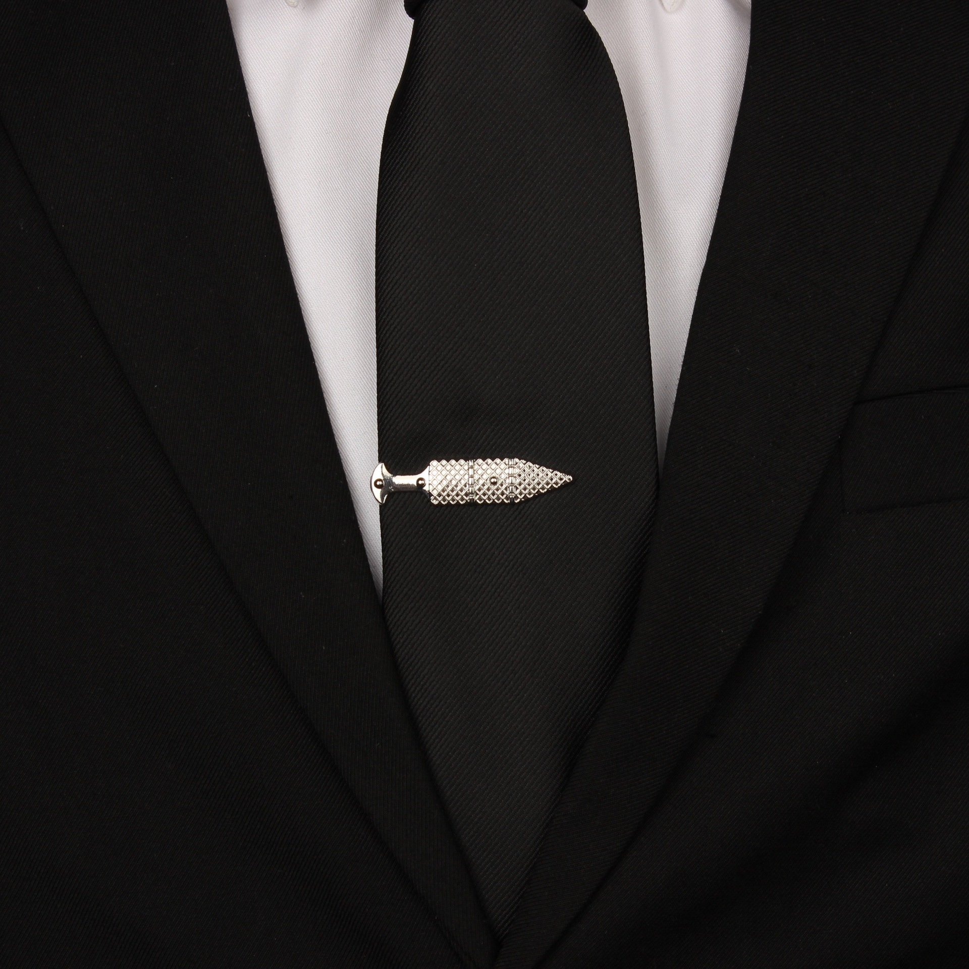 Simple Men's Tie Clip New Top-grade Pistol Style Clip Tie Accessories Cross-border All-match Vintage