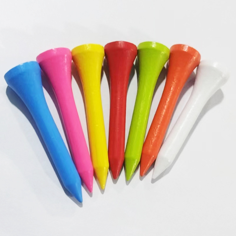 Golf Spikes Outdoor Golf Accessories Factory Direct Supply 42mm Colorful Scale Printed Golf Tee
