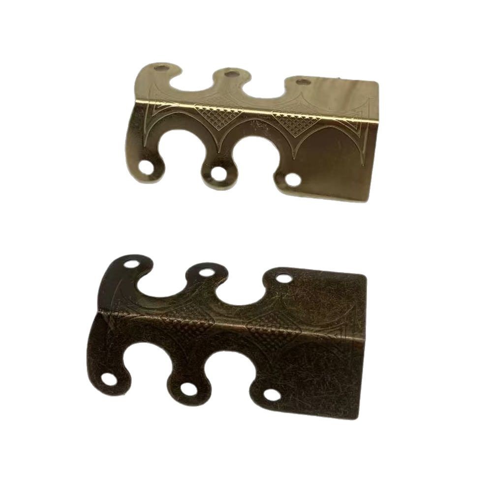 Cross-Border Iron Lace Double-Sided Corner Corner Code Wooden Box Gift Box Packaging Metal Accessories Edge