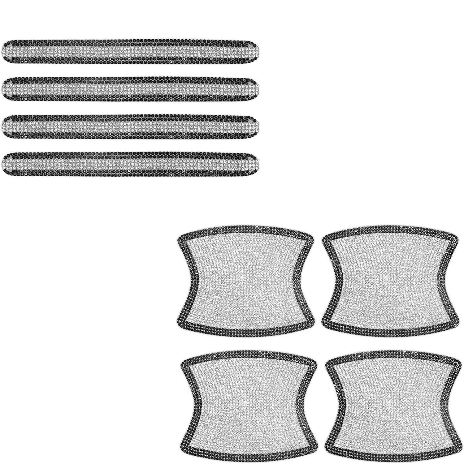 Cross-border diamond-encrusted car door handle sticker door bowl sticker body protective film door anti-scratch pull sticker car decoration sticker