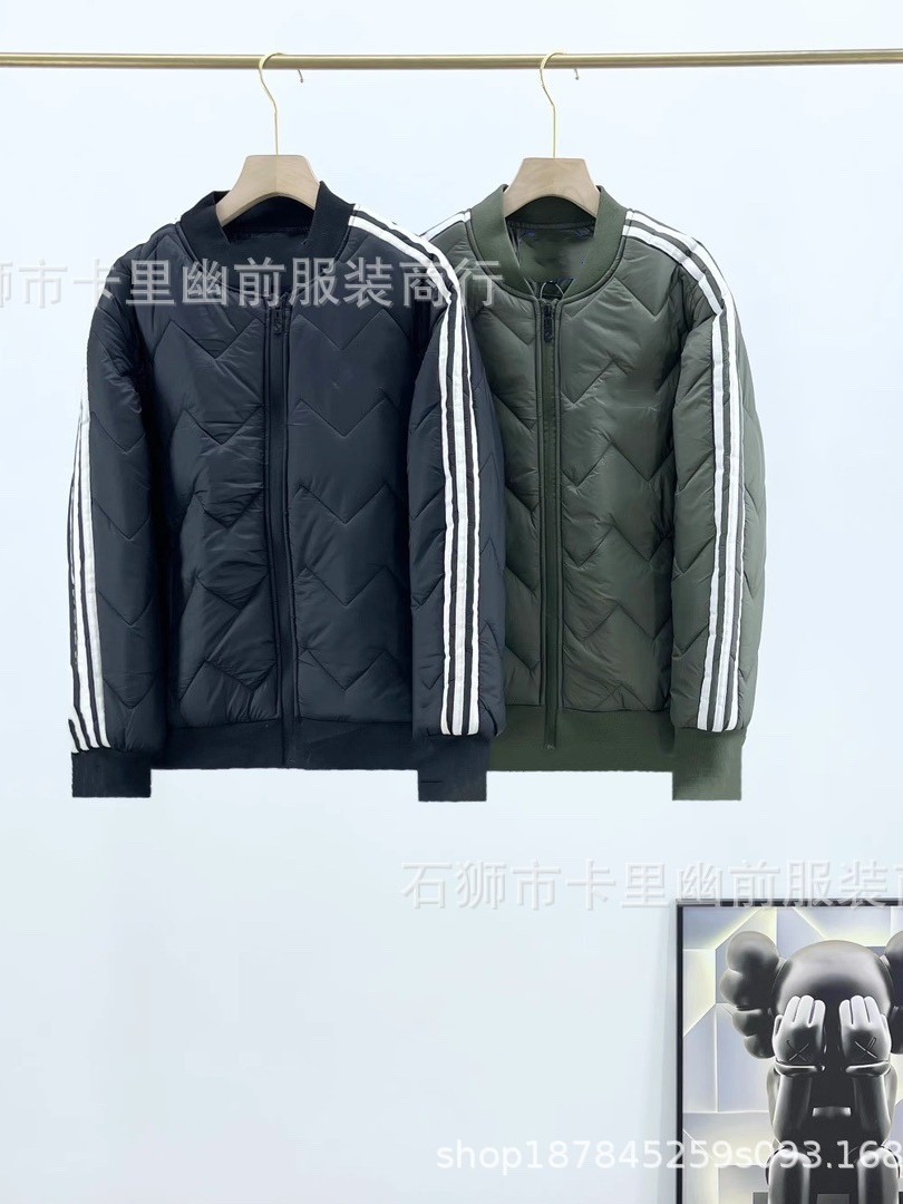 Foreign trade autumn and winter new cotton-padded clothes for men and women windproof sports cotton-padded jacket stand collar cold-proof warm jacket coat embroidered logo