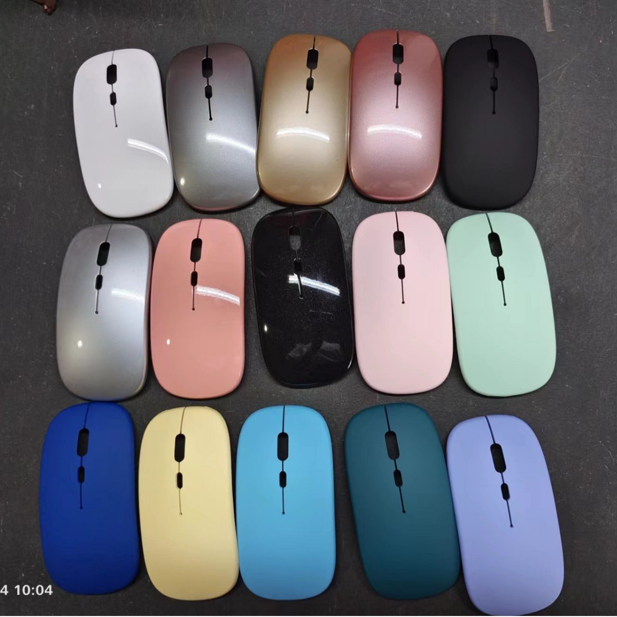 Cross-border wholesale luminous office bluetooth mute wireless mouse gift gaming computer laptop charging mouse