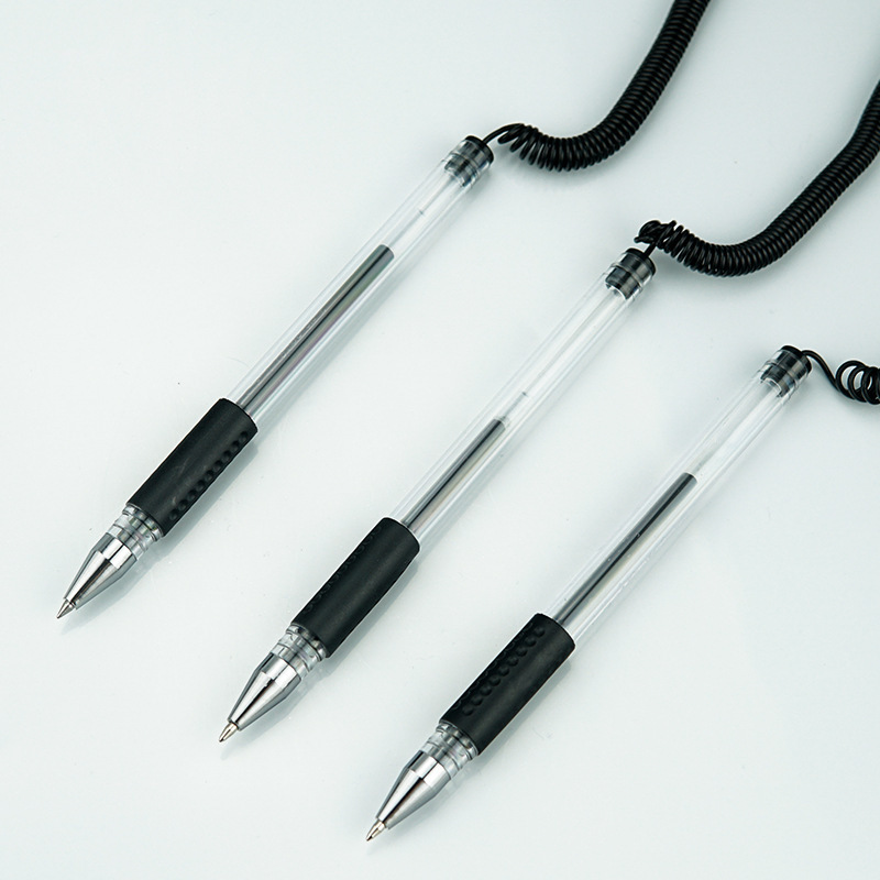 Desk pen printing logo fixed bank counter sign pen neutral Office conference pen sticky table desktop