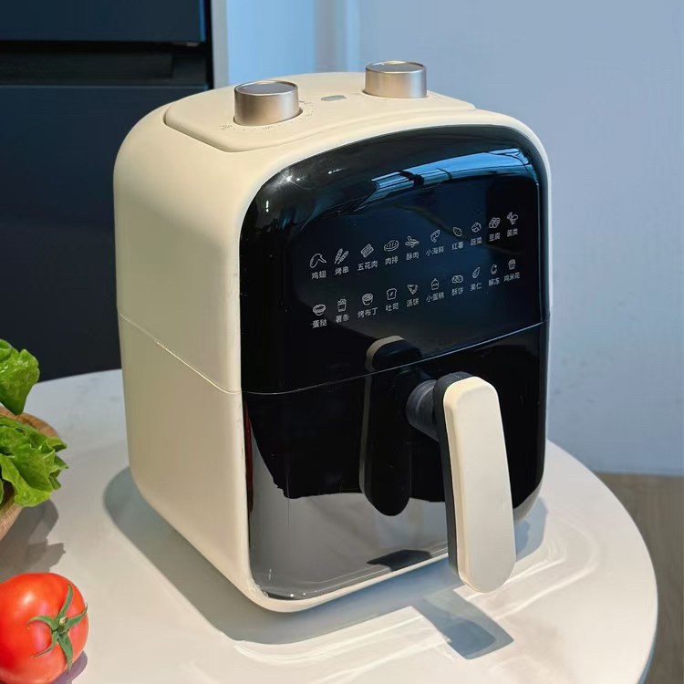6L Air Fryer Large Capacity Multifunctional Air Fryer Household Fully Automatic All-In-One Machine Square Oil-Free m