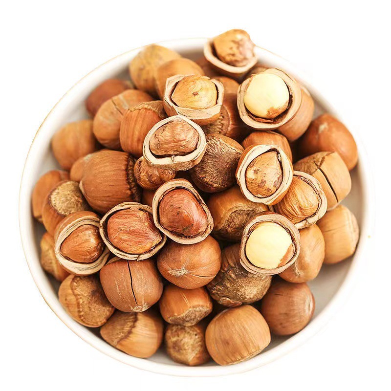 Bagged Northeast Specialty Open Hazelnuts Zhenxin Manor Tieling Kaiyuan Cooked Hazelnuts 500G/Bag (Medium Grain)