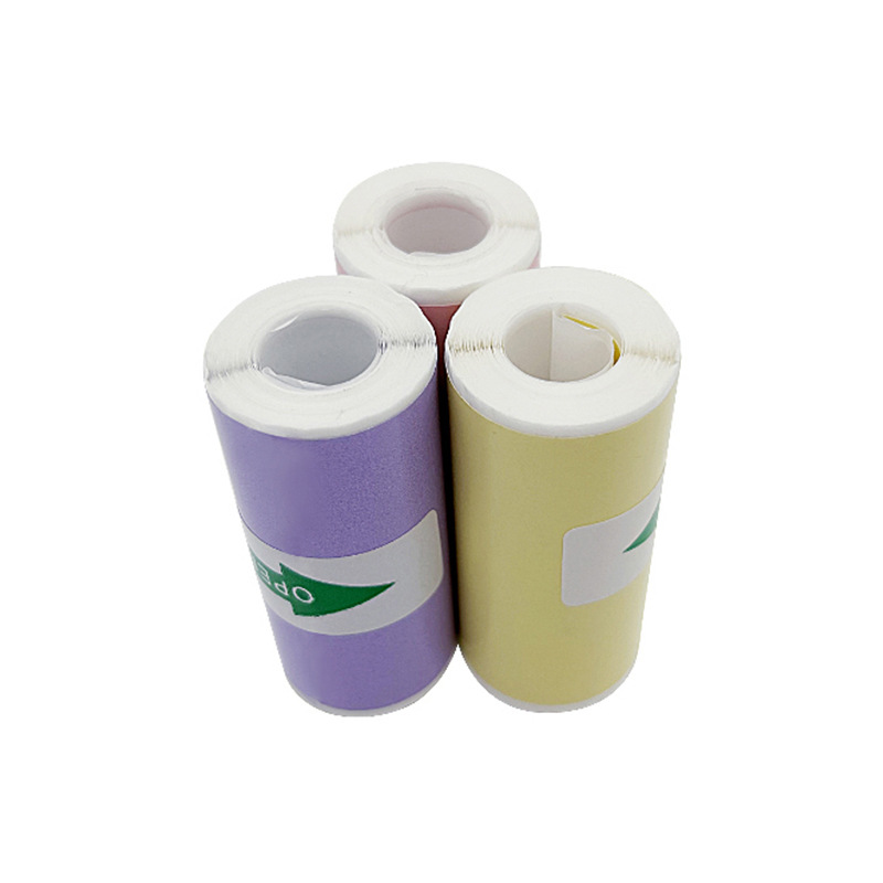 57*25 Meow Meow Machine Thermal Paper Colorful Adhesive Children's Camera Thermal Printing Paper Meow Meow Machine Printing Paper