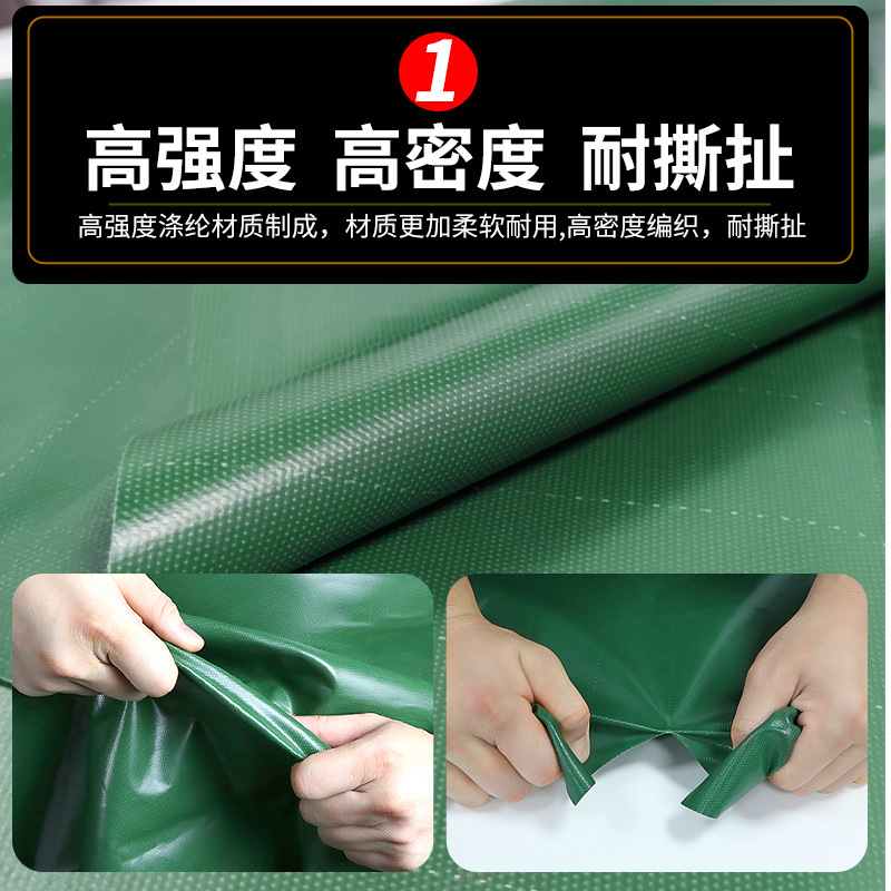 Pvc Reinforced Knife Scraper Waterproof, Sunproof, Rainproof, Wear-Resistant, Odor-Free Canvas Tarpaulin Green Rainproof Cloth