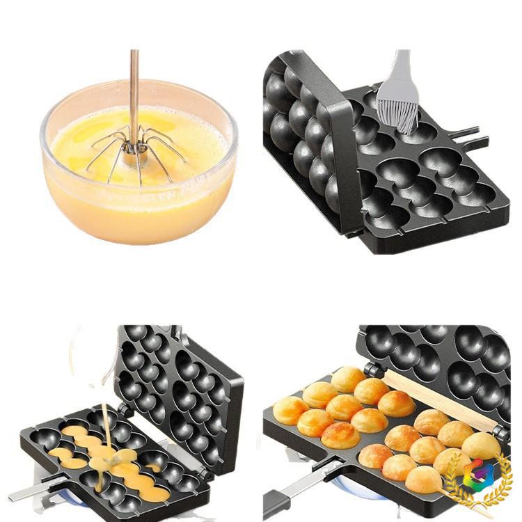 ⇖ Egg Waffle Mold Commercial Stall Egg Waffle Maker Baking Pan Machine Household Gas Electric Egg Waffle Biscuit Machine Cake Mold