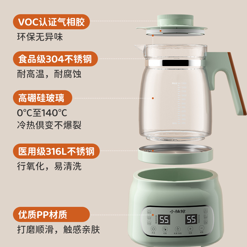 Constant Temperature Milk Regulator Export Multi-Functional Glass Electric Water Kettle Smart Baby Brewing Machine Fully Automatic Water Kettle Warm Milk