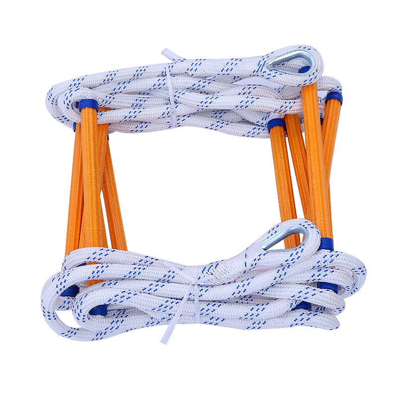 Resin rescue ladder training lifesaving escape soft ladder aerial work down well nylon climbing rope ladder