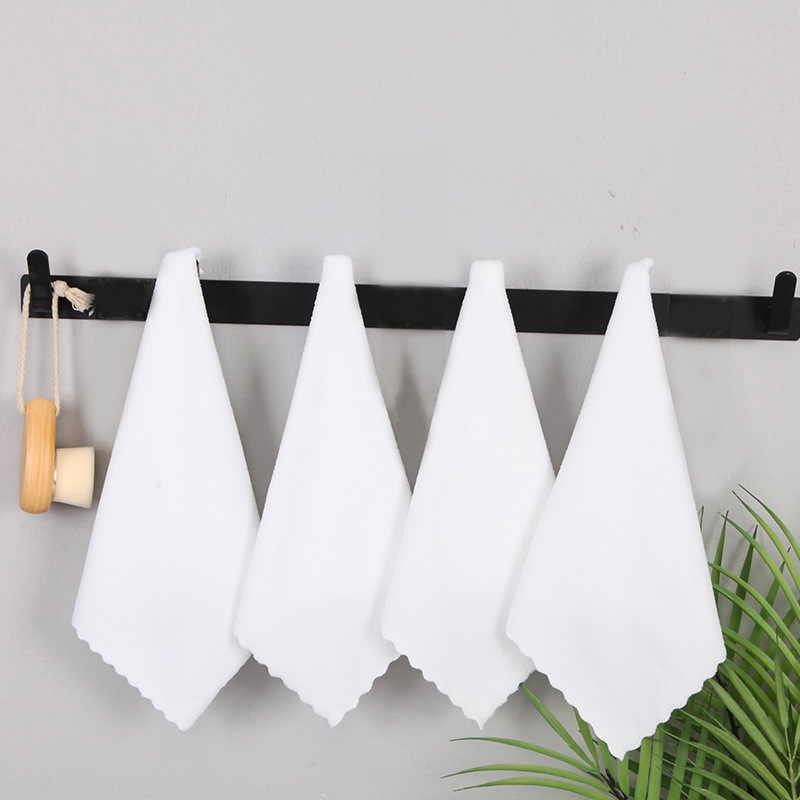 Маленький квадратный платок из тонкого волокна, белый, кружевной, для ванной, гостиничный, одноразовый