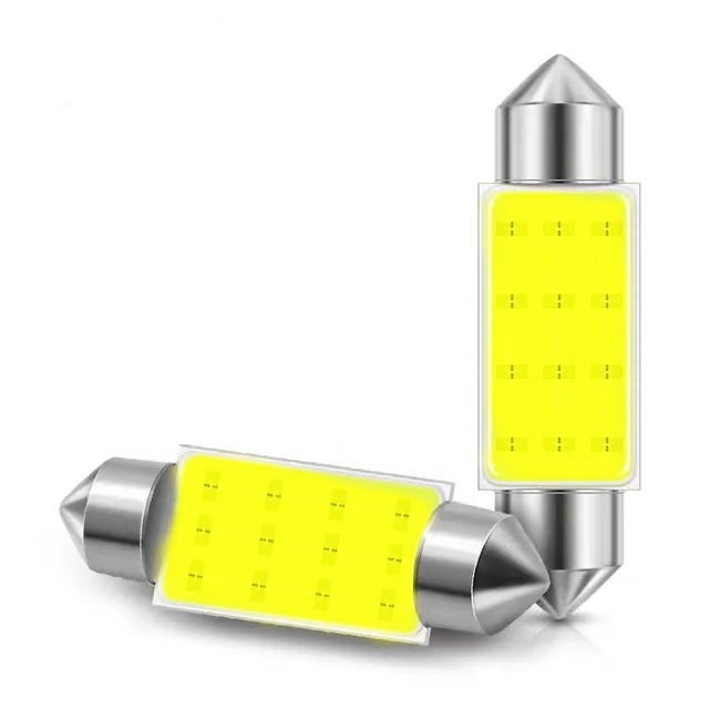 Car led roof light reading light double-pointed COB highlight license plate light trunk light compartment light