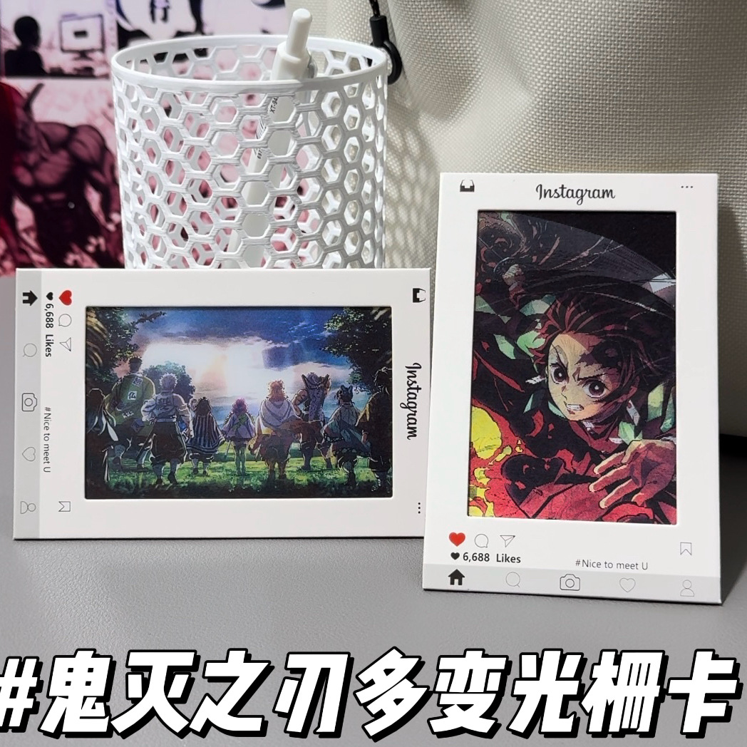 Атака титанов: Kimetsu No Yaiba, карточка переменной решетки Девяти Столпов, аксессуар с героями, аниме-подвеска в качестве небольшого подарка для друзей