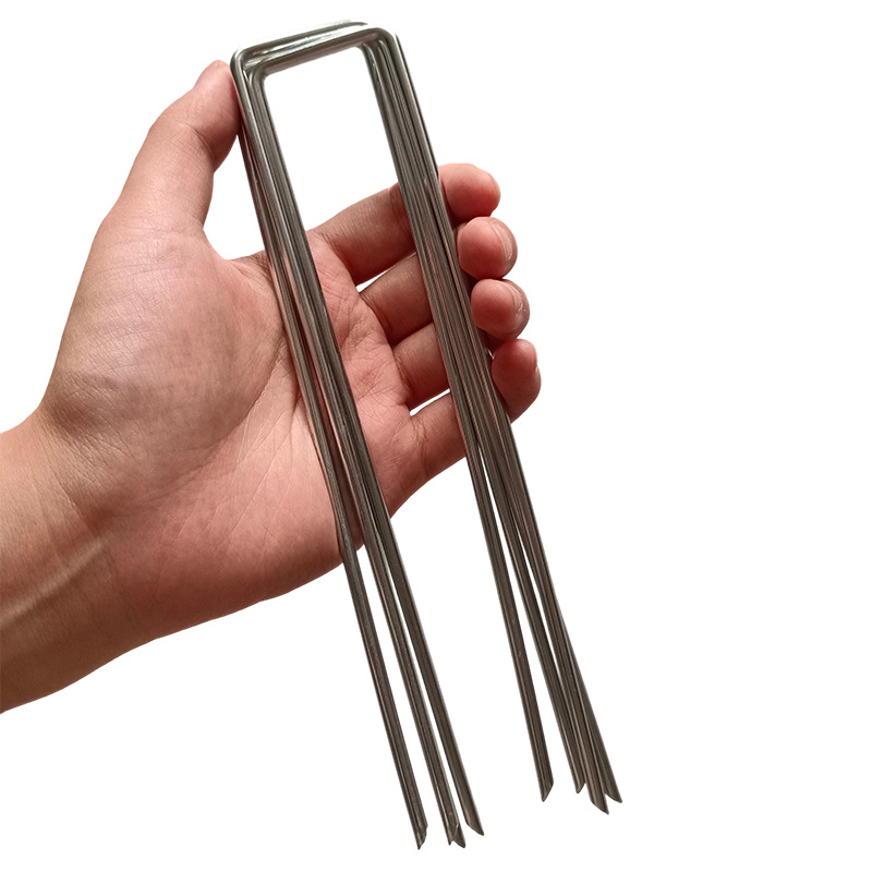 U-Shaped Ground Nails, Weed-Proof Cloth Ground Nails, Gardening Garden U-Shaped Nails, Engineering Nails, Lawn Nail Fixers, Garden Plastic Gaskets