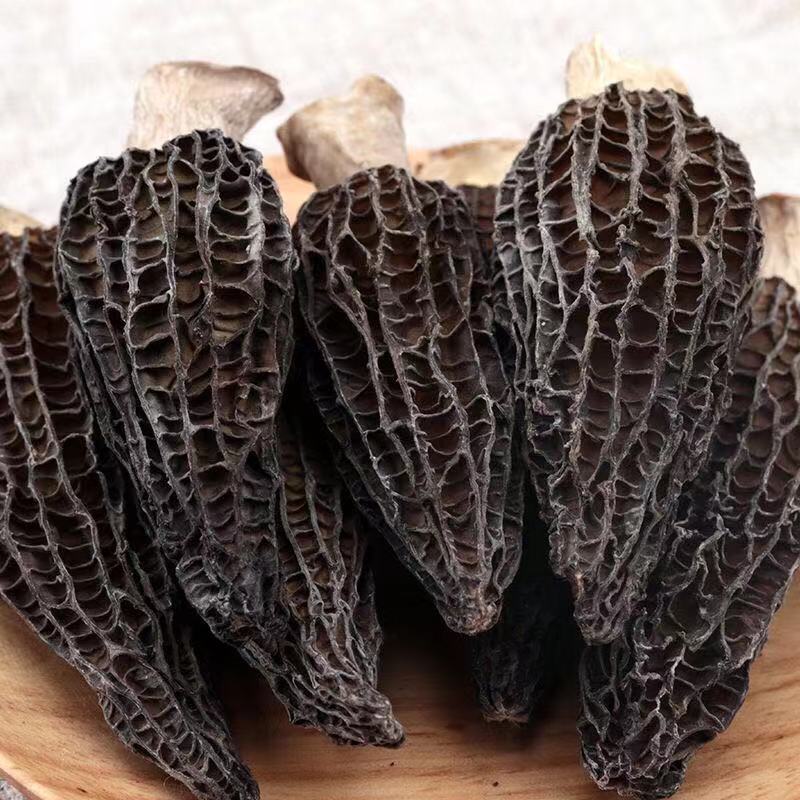 Morel dry goods factory wholesale whole box 7-10 shear handle fine lines black thick large edible fungus soup cheap generation