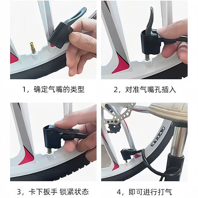 Electric Vehicle Foot Pump, Bicycle, Motorcycle, Universal Bicycle, Car, Basketball, Portable High-Pressure Air Pump