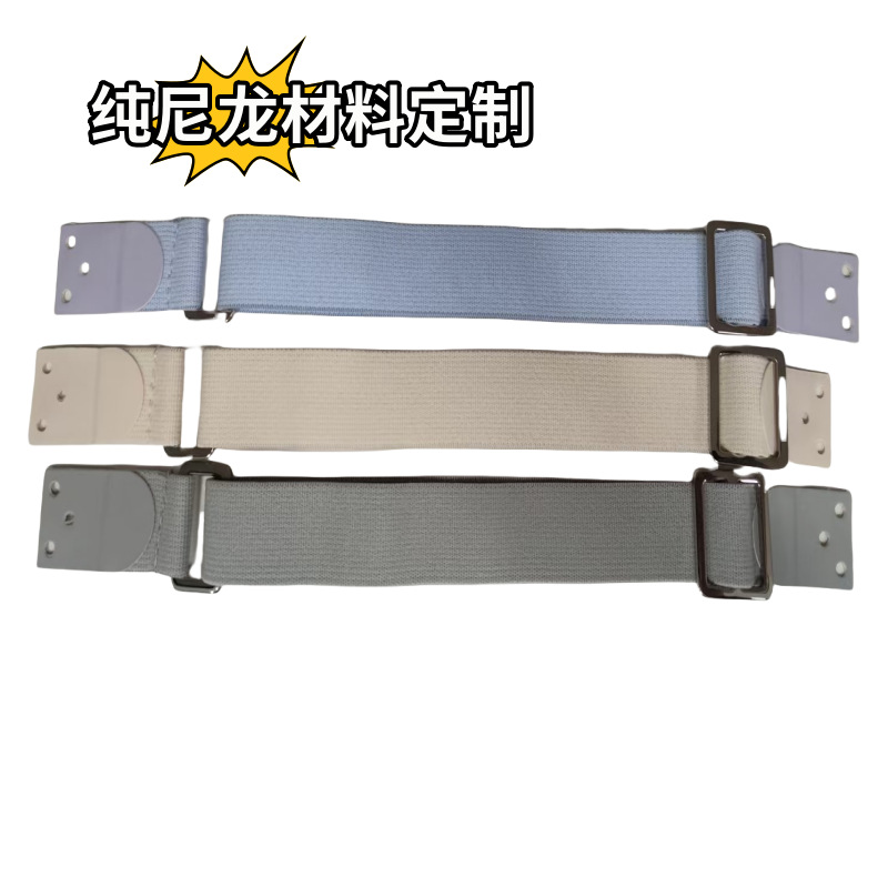 Source Factory Sewn Anti-Nylon Encrypted Thickened Elastic Band with Japanese Buckle and Strong Elasticity. Support Drawings and Samples