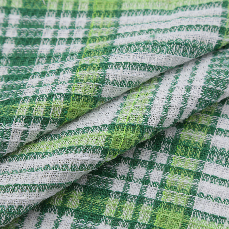 Cross-border Amazon double-sided dishwashing cloth kitchen supplies housekeeping housekeeping cleaning cloth lint-free check cleaning cloth