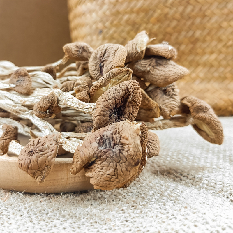 Dried Gutian Tea Tree Mushrooms, Farm Specialty Shiitake Mushrooms, Sulfur-Free, Unopened Caps, Suitable for Soup, Packaged 100g